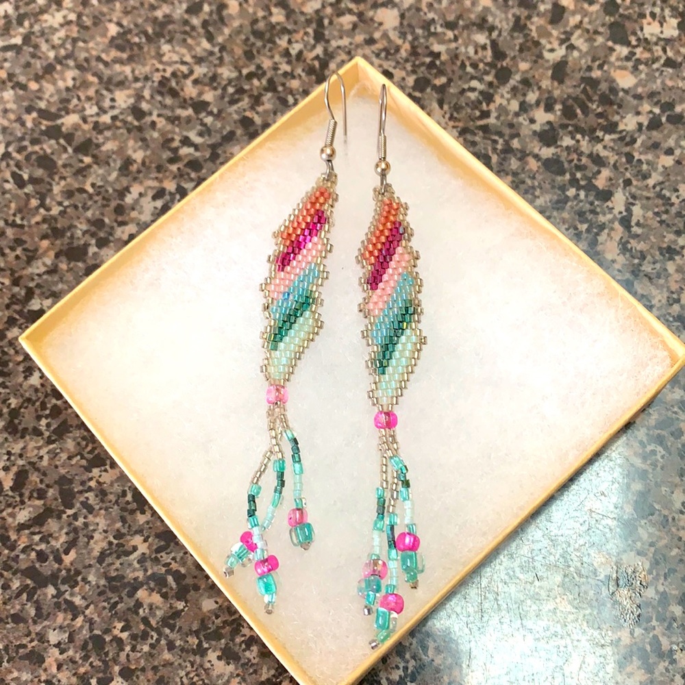 Handmade beaded earrings